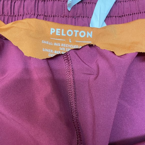 Peloton Shorts Mens Large Cranberry and Orange Running CrossFit - Picture 6 of 7